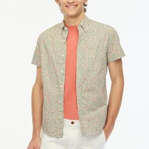 J.Crew Short-sleeve Printed Flex Casual Shirt